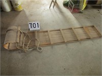 Wooden toboggan