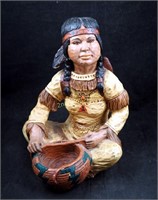 Vtg 1970's Kendrick Indian Squaw Statue
