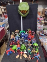Action Figures Toys Lot-Mutant Ninja Turtles, HULK