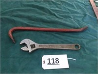 Crescent Wrench & Breaking Bar