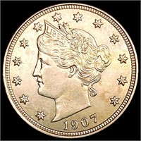 1907 Liberty Victory Nickel GEM BU