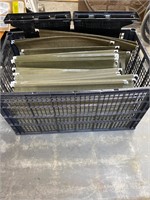 Files and 2 plastic paper organizers
