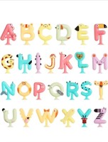 (New) 26pcs Suction Cup Letters Toys, Washable