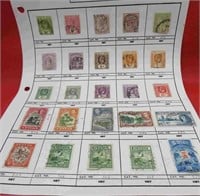 Antique Lot 25 Old Ceylon Stamp Collection RARE