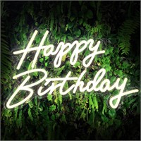 ColorSavvy Happy Birthday Neon Sign, 22.5x13.8 In