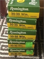 5 boxes of “Remington” 30-30 ammo