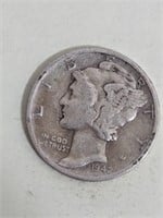 1942 Mercury Dime (No Mint Mark)