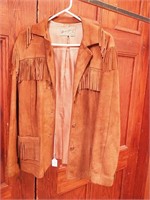 Fringed suede woman's jacket by Desert Suedes
