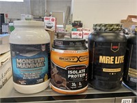 Box of Assorted Protein Powder: Body fortress
