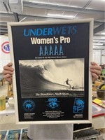 Underwets Surfing Framed Advertising