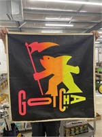 Vintage Gotcha Surfing Advertising Flag