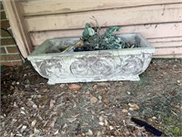 Rectangular cement planter