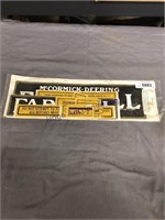 MCCORMICK DEERING FARMALL REPLACEMENT DECAL SET