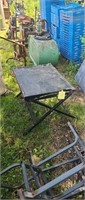 Steel folding table