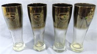 4 OCC ORANGE COUNTY CHOPPERS BEER GLASSES SET