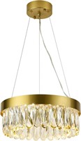 Gold Crystal Chandelier Dia13.78 Flat Crystal