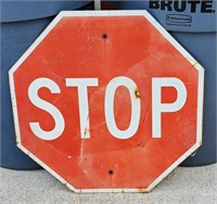 VINTAGE METAL " STOP " STEET SIGN / NO SHIPPING