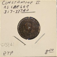 Roman Ancient Coin Constantine II as Caesar, 317-