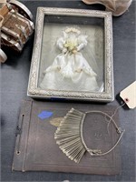 Vintage Metal Necklace Shadow Box