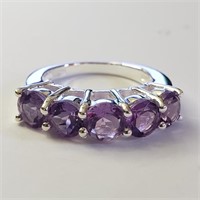 $260 Silver Amethyst Ring