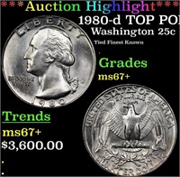 ***Auction Highlight*** 1980-d Washington Quarter