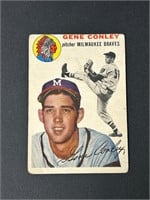 1954 Topps Gene Conley #59 Milwaukee Braves