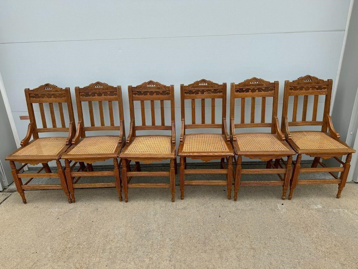 6 Dining Room Chairs- See Desc