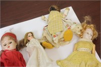 Lot of 4 Vintage Dolls