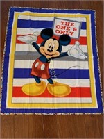 Mickey Mouse Crib Quilt / Wall Hanging - 42 x 36