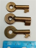 OF) vintage railroad switch keys