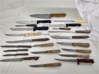 23 Piece Unmatched Knife Set