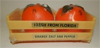 Hard Plastic Oranges in Crate Florida Souvenir