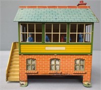 Meccano Hornby Tin Lithograph Train Station