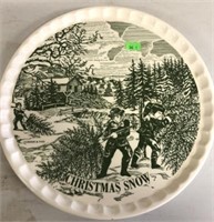 Currier & Ives Christmas Snow Platter