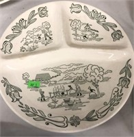 Colonial Homestead Divided Plate