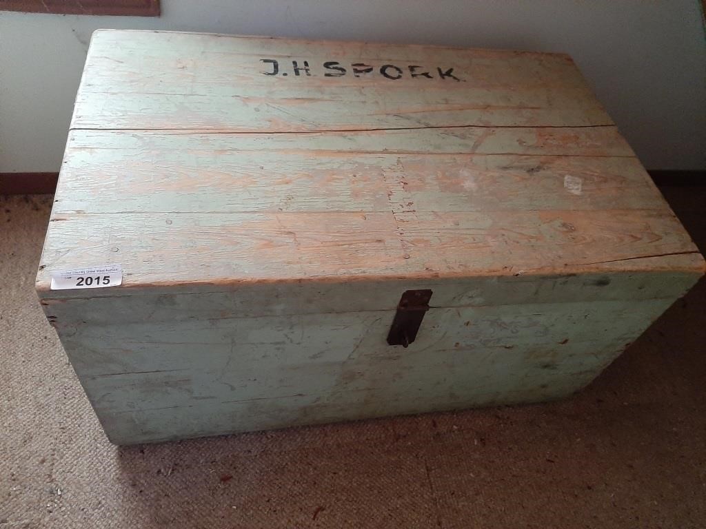 Vintage Wood Storage Box