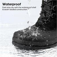 NORTIV 8 Men's Winter Snow Boots Waterproof