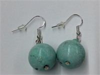 Sterling And Turquoise Earrings