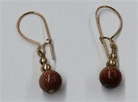 Goldstone Earrings