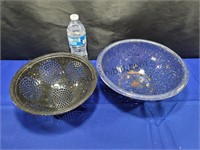 Older Enameled Colanders