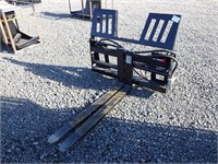 Skid Steer Hydraulic Fork Attachment