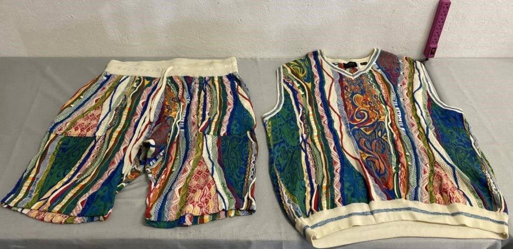 Coogi Australia Sweater Vest & Shorts