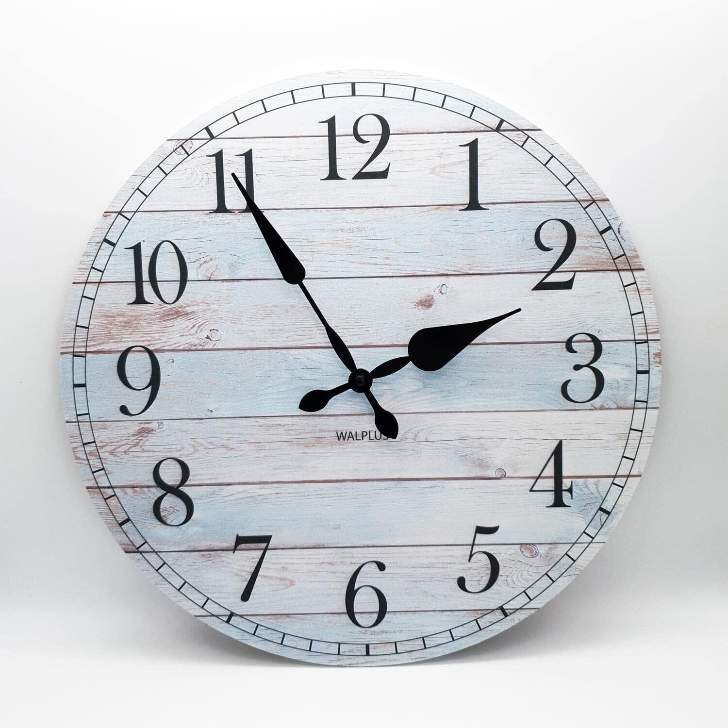 15.7 Inch Wooden Wall Clock Silent Non-Ticking