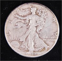 1944 Walking Liberty Half-Dollar Silver Coin