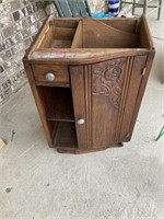 Antique wood cabinet.