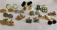 15 PR vtg ASSORTED CUFF LINKS