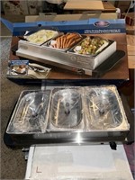 mini 3 station buffet w/ warming tray