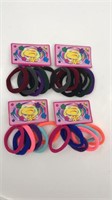 4pks New Hair Ties Colorful Fabric