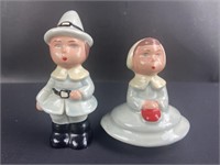 Vintage Pilgrim Couple S&P Shakers