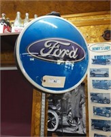 Lighted Ford sign two sided.